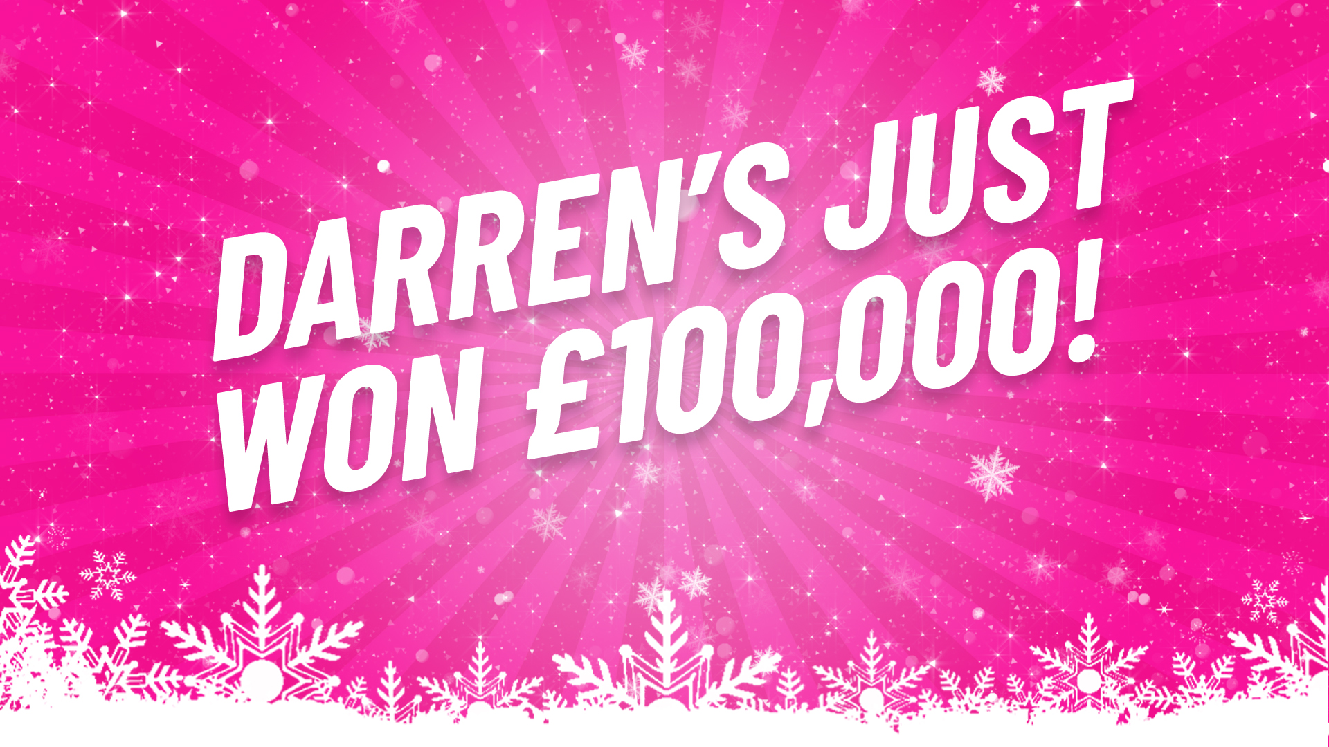 Darren is our final Christmas Cash Register winner! Winners Hits Radio